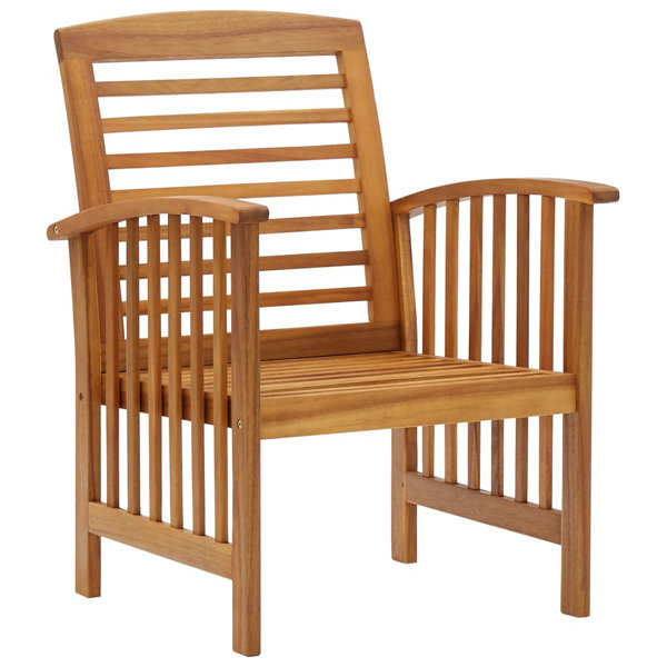 Acacia wood 2024 patio chairs